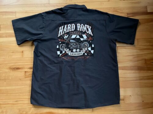Camisa Hard Rock Hotel Albuquerque ROJA KAP Abotonada Mecánico Trabajo Garaje Talla XXL - Imagen 6 de 8