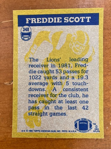 1982 TOPPS FOOTBALL CARD SINGLES *FILL YOUR SET  U-PICK *FREE SHIP* GREAT SHAPE - Picture 171 of 252