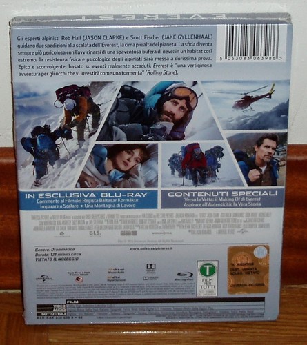 Everest Steelbook Blu-Ray Nuevo Sellado Historia Real Drama - Imagen 2 de 2