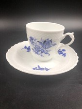 TAZZINA TAZZA DA CAFFé MOKA RICHARD GINORI BASSORILIEVO FIORI BLU