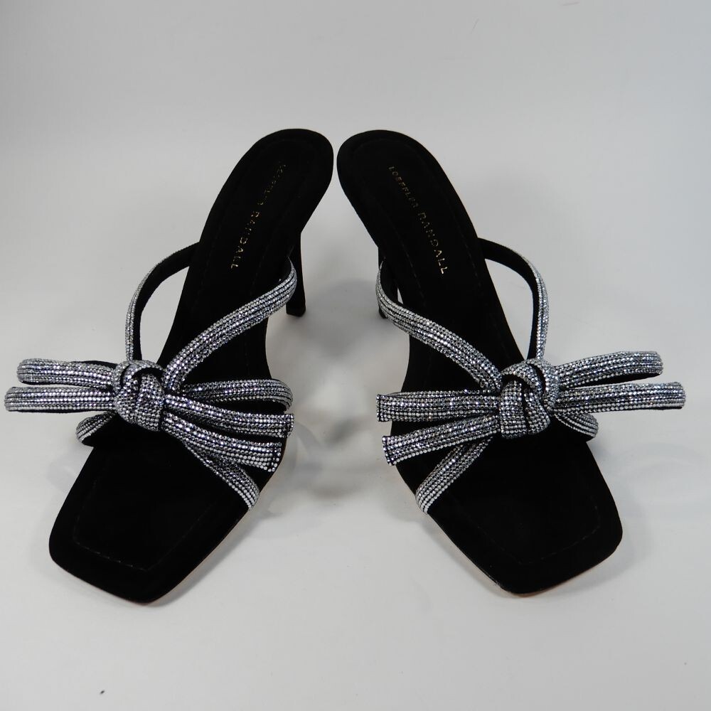 Loeffler Randall Margi SANDALS Sz 9.5 Rhinestone Bow