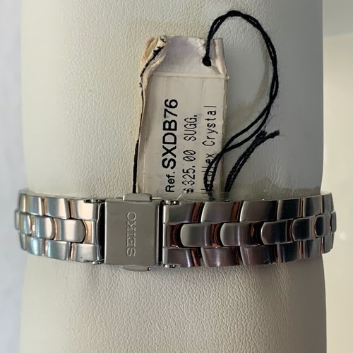SEIKO LADIES TWO TONE MOP FACE WATCH SXDB76 R//$325 - Picture 2 of 3