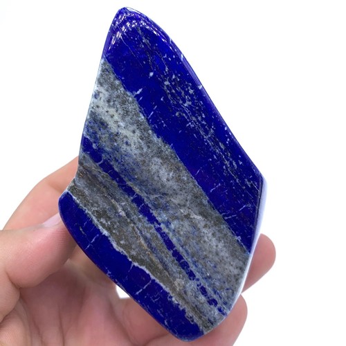 Bellissimo colore blu lapislazzuli forma libera, forma libera lapislazzuli, pietra lapislazzuli - Foto 5 di 10