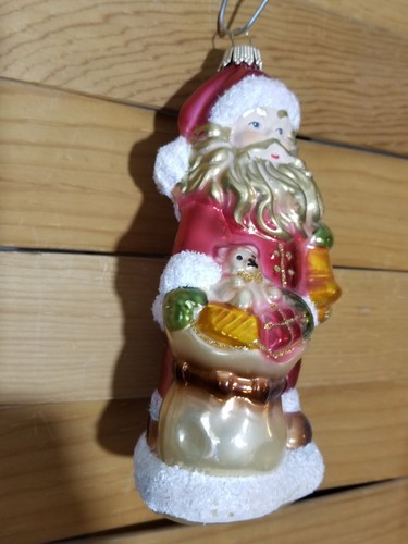 Christmas Ornament Santa Krebs Lauscha Toys Presents Blown Glass Germany - Picture 2 of 11