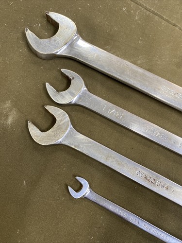 Lot of (4) Assorted  -Snap-On SAE Combo Wrench Wrenches....FREE S&H!!! - Picture 9 of 10