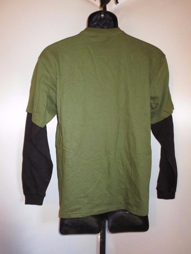 New Monster Trucker Youth size Large (L 14/16) Green Shirt w/Black Sleeves - Picture 3 of 7