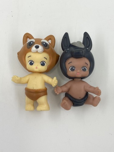 Elch Twozies Mini Babys Puppe Figuren 2er Set kleine Babys 2 Zoll Figuren