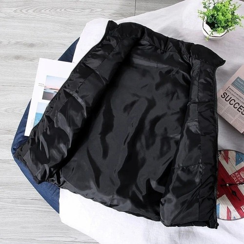 Hombres Chaleco Chaqueta Chaleco Cálido Sin Mangas Invierno Impermeable Cremallera Cuello Alto - Imagen 6 de 10