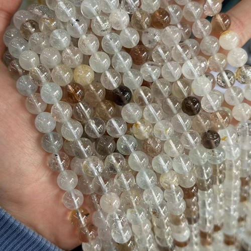 Cuentas de piedras preciosas de topacio mezcla natural 100 % genuinas de 6/8/10 mm para hacer joyas hágalo usted mismo - Imagen 4 de 7