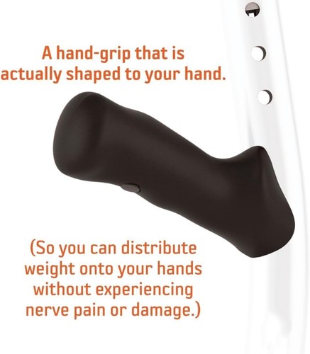 Muletas De Antebrazo Para Adultos Antideslizante Caminar Ajustables Ergonomicos - Picture 5 of 8