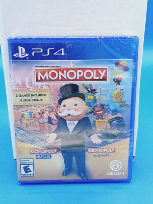 MONOPOLY PS4 MONOPOLY PLUS and  MOMOPOLY MADNESS. FACTORY SEALED!.