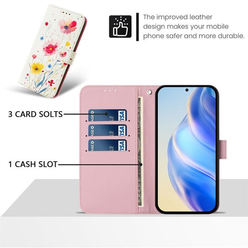 Flower Marble Cat Butterfly Wallet Phone Case for Huawei P50 P60 P30 P40 P20 Pro - Picture 8 of 30