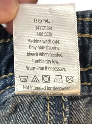 Gymboree Girls Size 8 Cotton Denim Blue Jean Skirt Embroidered Hem 2013 - Picture 4 of 4