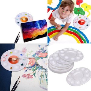 10-Wells-Art-Paint-Pallets-Plastic-Palette-Tray-Acrylic-Oil-Watercolor-Palette