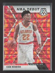 2019-20 Panini Mosaic - NBA Debut Cam Reddish #271 Reactive Orange Prizm (RC)