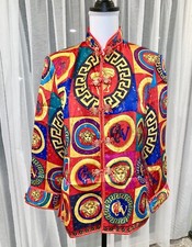 Oriental Asian Jacket Genuine Silk Handmade Chinese Jacket Mandarin Collar