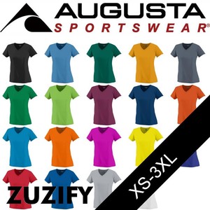 Augusta-Sportswear-Ladies-Solid-V-Neck-Wicking-Performance-T-Shirt-1790