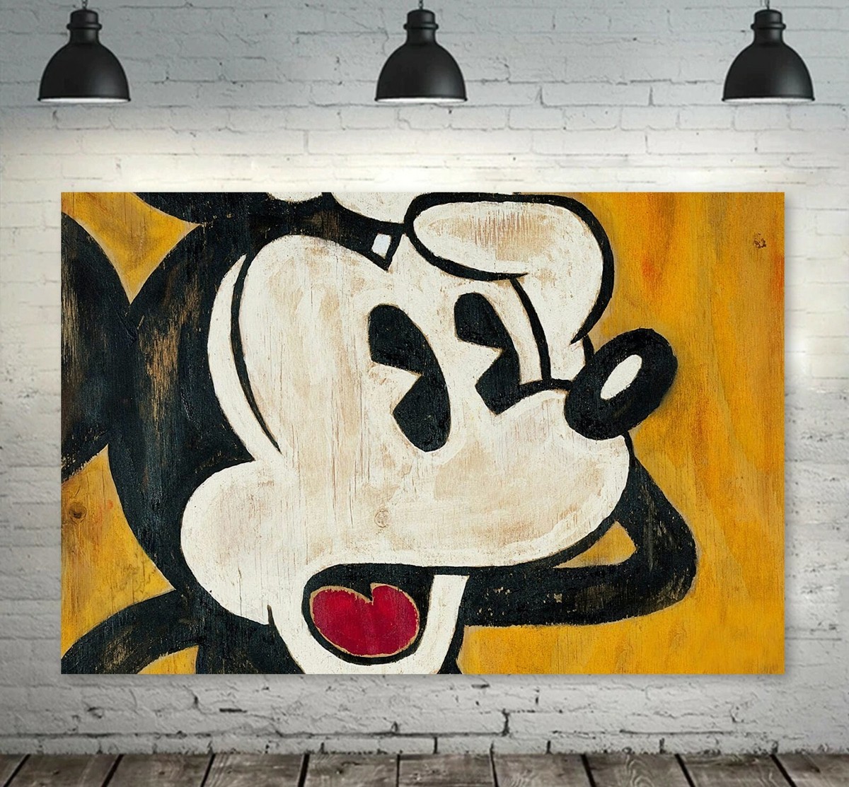 Classic Vintage Mickey Mouse, Disney Art Decor, High Quality