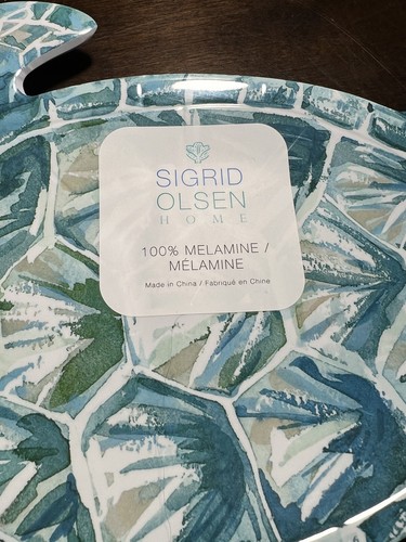 4 SIGRID OLSEN NEW!!! Turtle SeaLife MELAMINE Appetizer Side SALAD Plates CUTE! - Picture 6 of 6