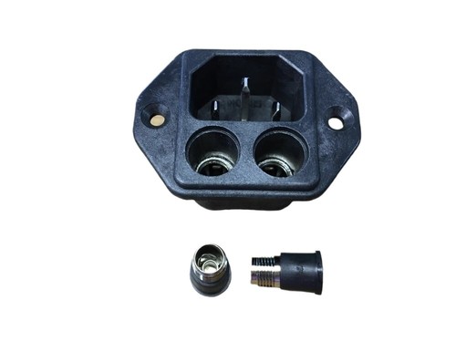 1 STCK. NEU passend für NC-165 Dual Fuse Steckdose AC Power Stecker und Buchse Buchsen - Bild 1 von 3