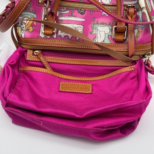 Dooney Bourke Aristocrats Disney Parks Umhängetasche mit Riemen 90er Film rosa selten - Bild 21 von 24