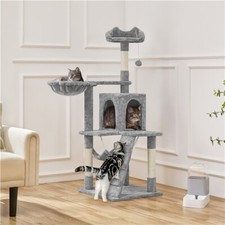 Cat Tree Bed Furniture Scratching Tower Post Condo Kitten Play House Posts 54in