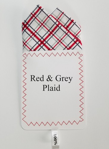 NEW - 100% Cotton Pre-Folded Pocket Square Handkerchief Insert - Reversible 2 PT - Picture 253 of 332