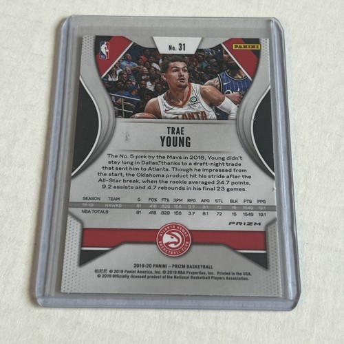 Panini Prizm Trae Young #31 2019 rojo blanco azul Prizm Atlanta Hawks - Imagen 2 de 2