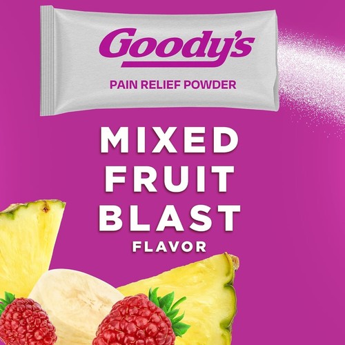 Goody's Extra Strength Headache Powder, Mixed Fruit Blast Flavor, 24 Count - Picture 5 of 7
