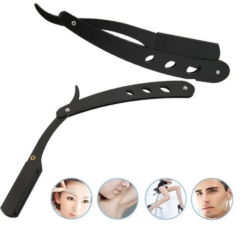 Men's Classic Stainless Steel Razor Manual Wet Shaving Tool Replaceable Blade - Picture 12 of 20