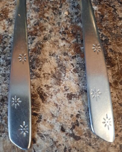 Vintage Americana Star posate inox 2 cucchiai MCM Starburst ricambio - Foto 3 di 7