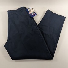 Dickies Juniors Girls Blue Pleated Uniform School Work Pants