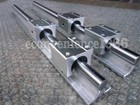 2 pcs SBR20-2743mm 20 mm Jointed LINEAR RAIL SHAFT & 4 Pcs SBR20UU Blcok Bearing