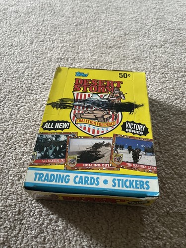 1991 Topps Desert Storm Trading Card 36ct Full Box ungeöffnete Karten Victory Series - Bild 1 von 4