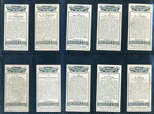 PLAYER'S - Cigarette Cards - FOOTBALLERS CARICATURES BY "RIP" 1926 - Full Set 50 - Foto 11 di 11