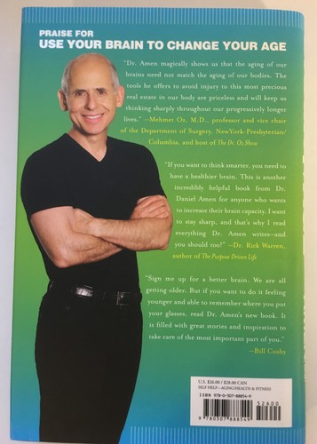 SET Daniel Amen Books & DVD Use Your Brain to Change Your Age High Performance + - Imagen 6 de 12