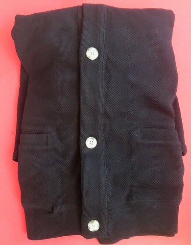 Jos A Bank Mens Large Dark Navy 1905 Collection Tailored Fit Cardigan Sweater - Picture 3 of 3