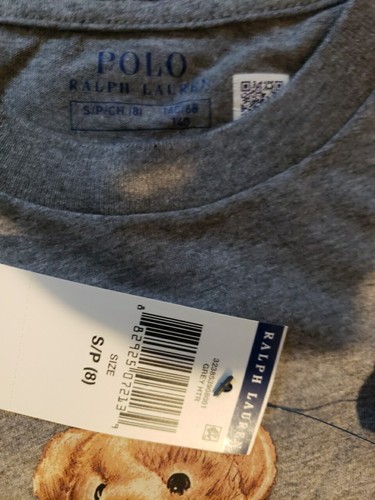 polo ralph lauren polo bear t shirt Size 8 For Boys - Picture 3 of 3