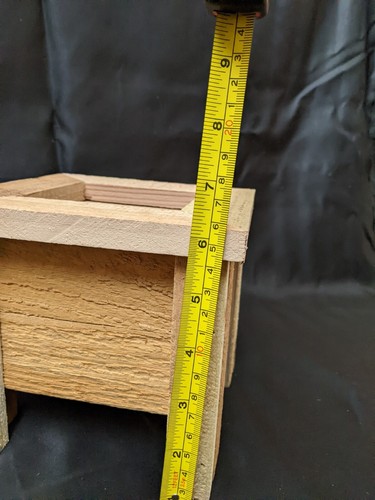 Rustic Mini Cedar Flower Box Planter - Natural Untreated Wood - Handmade in USA - Picture 8 of 11