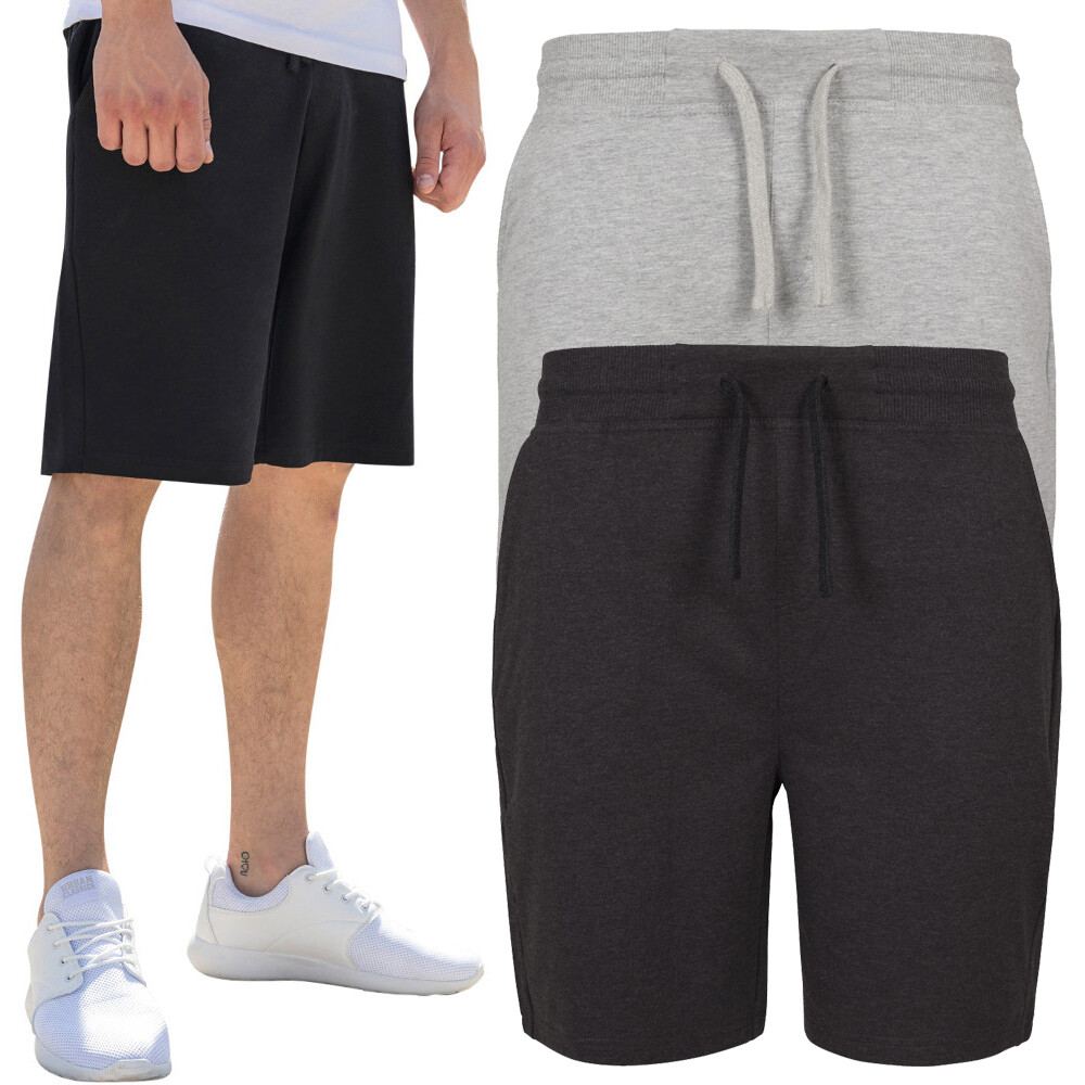 Grey sweatpant shorts mens sale