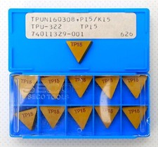 Seco Tools TPUN 160308 Long Life CNC Lathe Turning Cutting Tool Pack Of 10 .