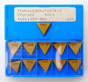 Seco Tools TPUN160308 Long Life CNC Lathe Turning Cutting Tool Pack Of 9 .