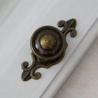 MFYS Retro Furniture Knobs and Handles Antique Bronze Knob with Backplate