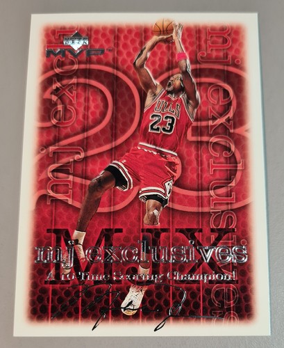 MICHAEL JORDAN # 184 mj exclusives Silver Script 1999-00 Upper Deck MVP N.Mi-Mi - Bild 1 von 3