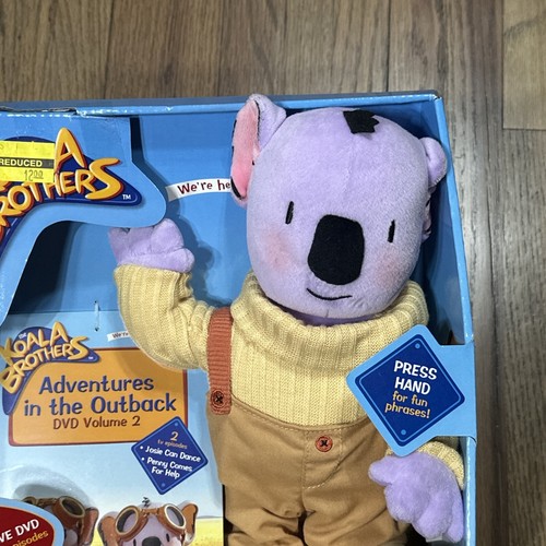 NOS VTG Koala Brothers Talking Buster Large Toys Plush Fisher Price K Mart DVD - Picture 2 of 18