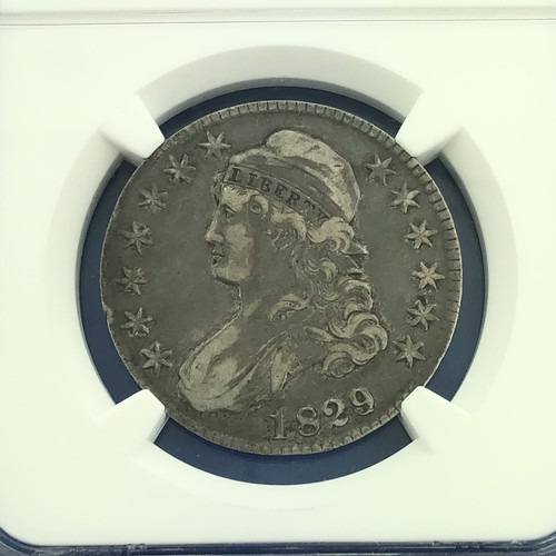 1829/1827 Capped Bust Silver Half Dollar 50c Overdate NGC VF35 O-101a Coin - Picture 3 of 12