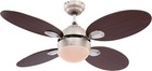 Ceiling Fan Lamp with Pull Cord Globo Calf Ceiling Cooler Light Nickel