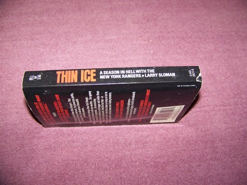 Thin Ice A Season In Hell With The New York Rangers by Larry Sloman 1983 - Picture 4 of 8