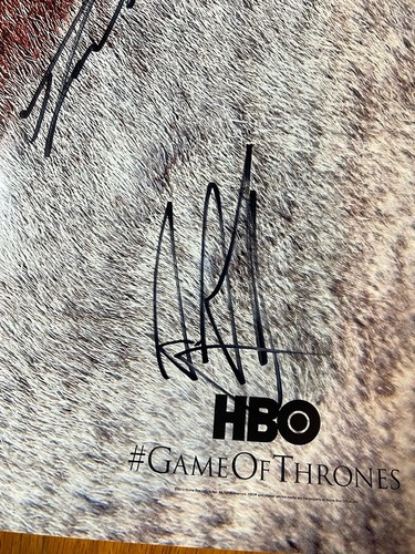Póster autografiado de Juego de Tronos con pulsera 5 miembros del elenco Emilia Clarke - Imagen 7 de 17