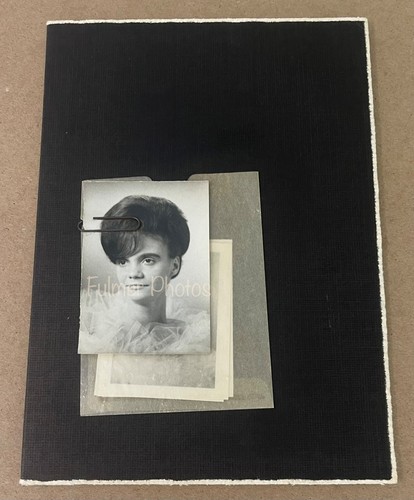 Foto RETRATO tocada a mano color 5x7 glamour años 60 de colección + 4 pequeños conjunto en blanco y negro único en su clase - Imagen 10 de 14